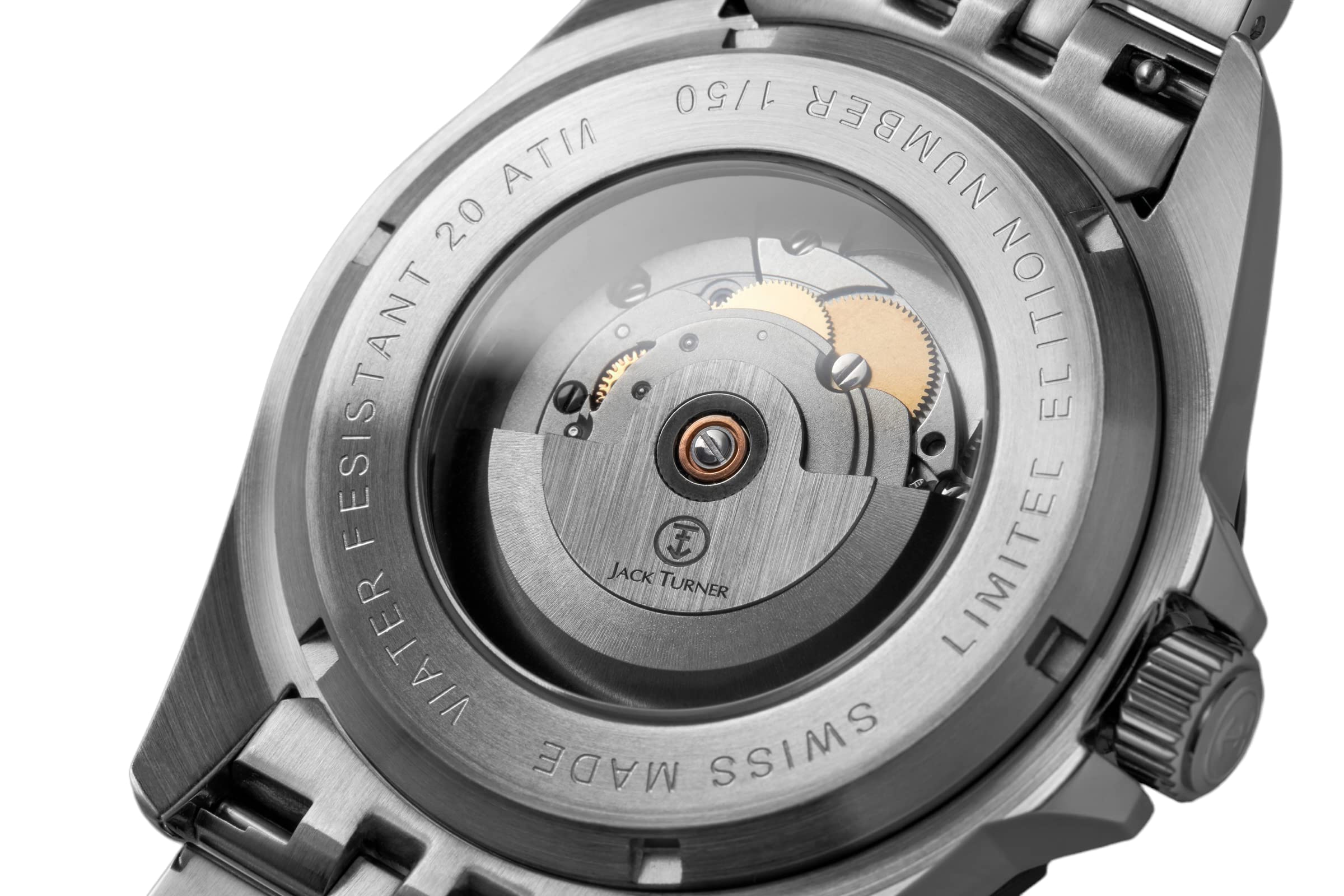 JT JACK TURNER EST. 1972 Limited Edition Swiss Automatic Sporty Dive Watch for Men