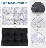 ULIGOTA Soft Dog Bed Crate Pad 75x50cm Anti Slip Waterproof Bottom view 4