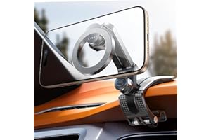 LISEN for iPhone 17 Air for Magsafe 360 Degree Car Phone Holder, Dashboard Holder, Magnetic Holders for Car Dash, Clip Cell Cars Holders for Your Rearview Mirror, for iPhone 17 Pro Max 16 15 14 13 12