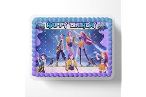 Cakecery K-Pop Girls Edible Cake Image Topper Birthday 1/4 Sheet