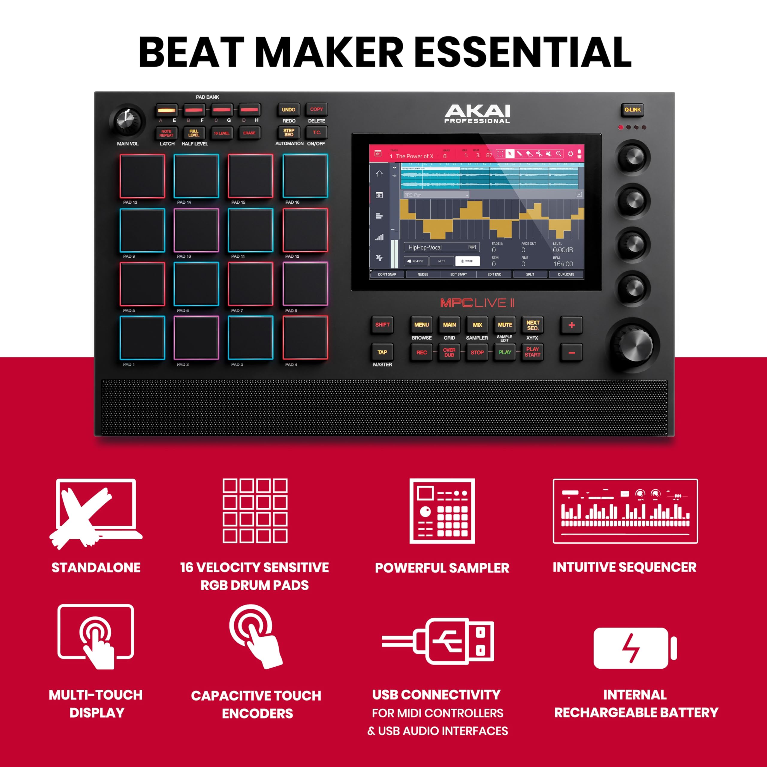 Mua Akai Professional MPC Live II – Battery Powered Drum Machine ...