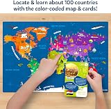 Skillmatics World Map Puzzle 96 Piece Educational Geography for Kids view 4