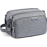 Vorspack Travel Toiletry Bag - Water Resistant Travel Bag for Toiletries, Cosmetics, Accessories, Gifts for Men - Grey