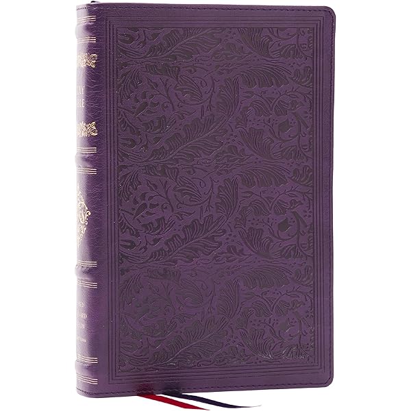 RSV Personal Size Bible with Cross References, Purple Leathersoft