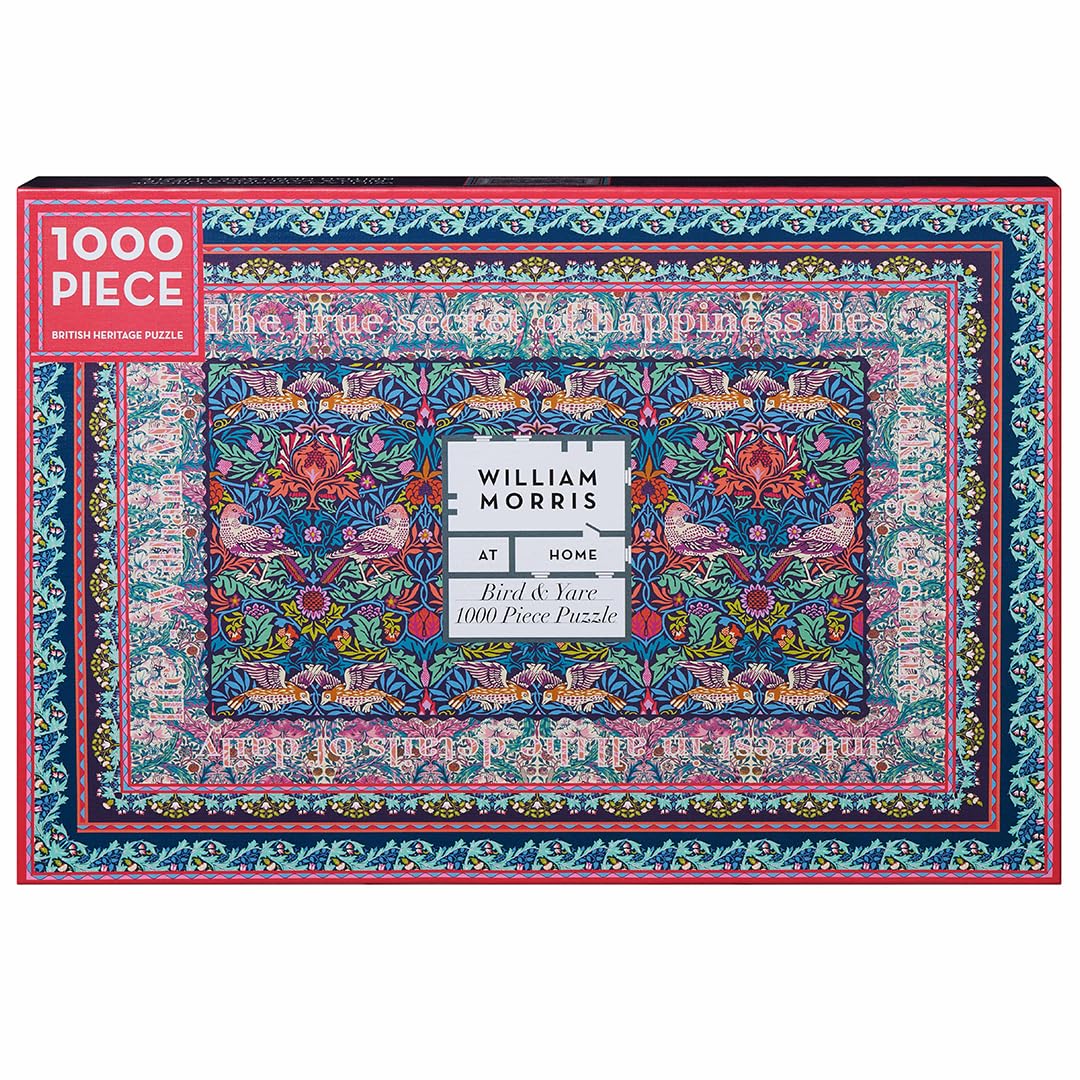 William Morris At Home Jigsaw Puzzle 1000 Pieces, For Adults, Educational Game Challenging and Brainteasing, Rose Design Artwork, Gift For Puzzle Lovers, Bird & Yare Collection
