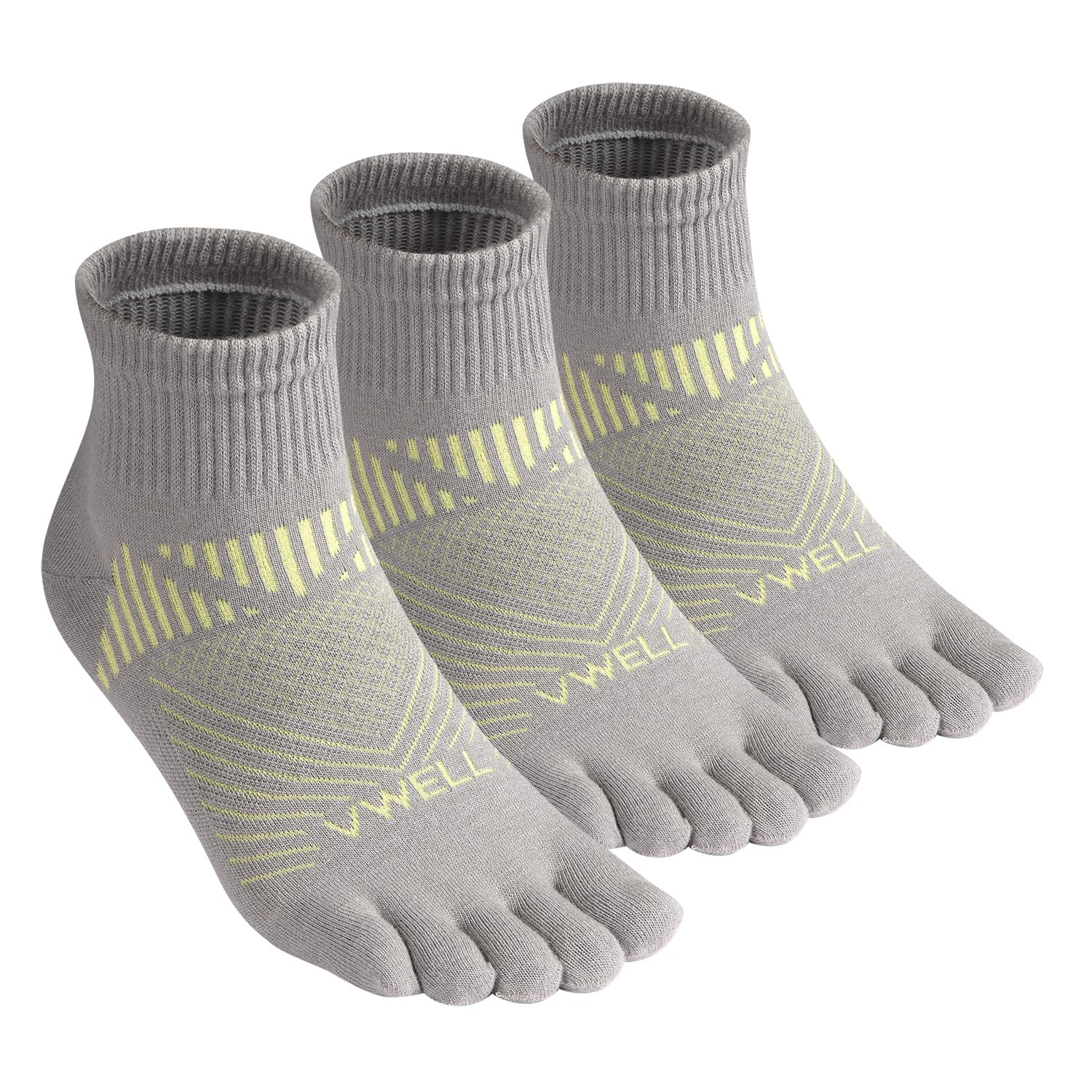 Photo 1 of VWELL Toe Socks for Men and Women COOLMAX Five Finger Socks Athletic Running Socks Quarter Ankle Toe Socks (3Pairs)