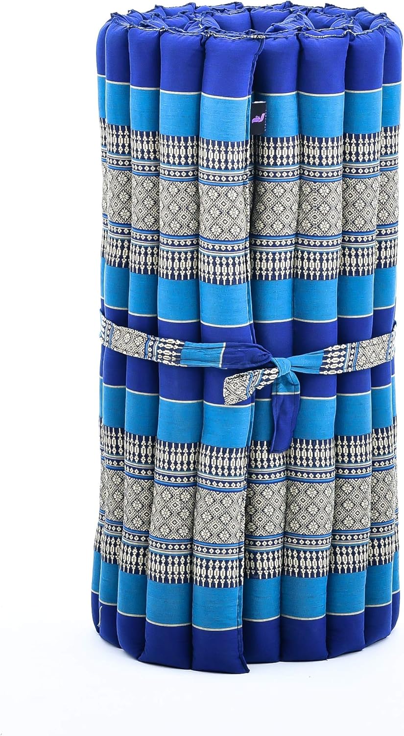 Leewadee Rollable Floor Mat M, Comfortable and Rollable Thai Mattress, Soft Massage Mat Filled with Eco-Friendly Kapok - Image 3