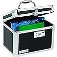 Vaultz Combination Lock Box - Secure Safe for Documents, Valuables, Medicine & Money - 10 x 7.25 x 7.75 Inch - Black