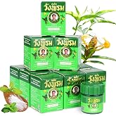 WANG PROM Herbal Balm for Insect/Bug Bite, Natural Relief from Itching and Swelling, for Mosquito Bites 5 Gram Travel Package (Pack of 12) (Green)
