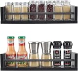 EasyPAG Pack of 4 Wood Nursery Floating Shelves Wall Mounted Spice Rack view 4