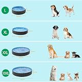Yaheetech PVC Foldable Pet Dog Pool Extra Large 160 x 30cm Black view 5