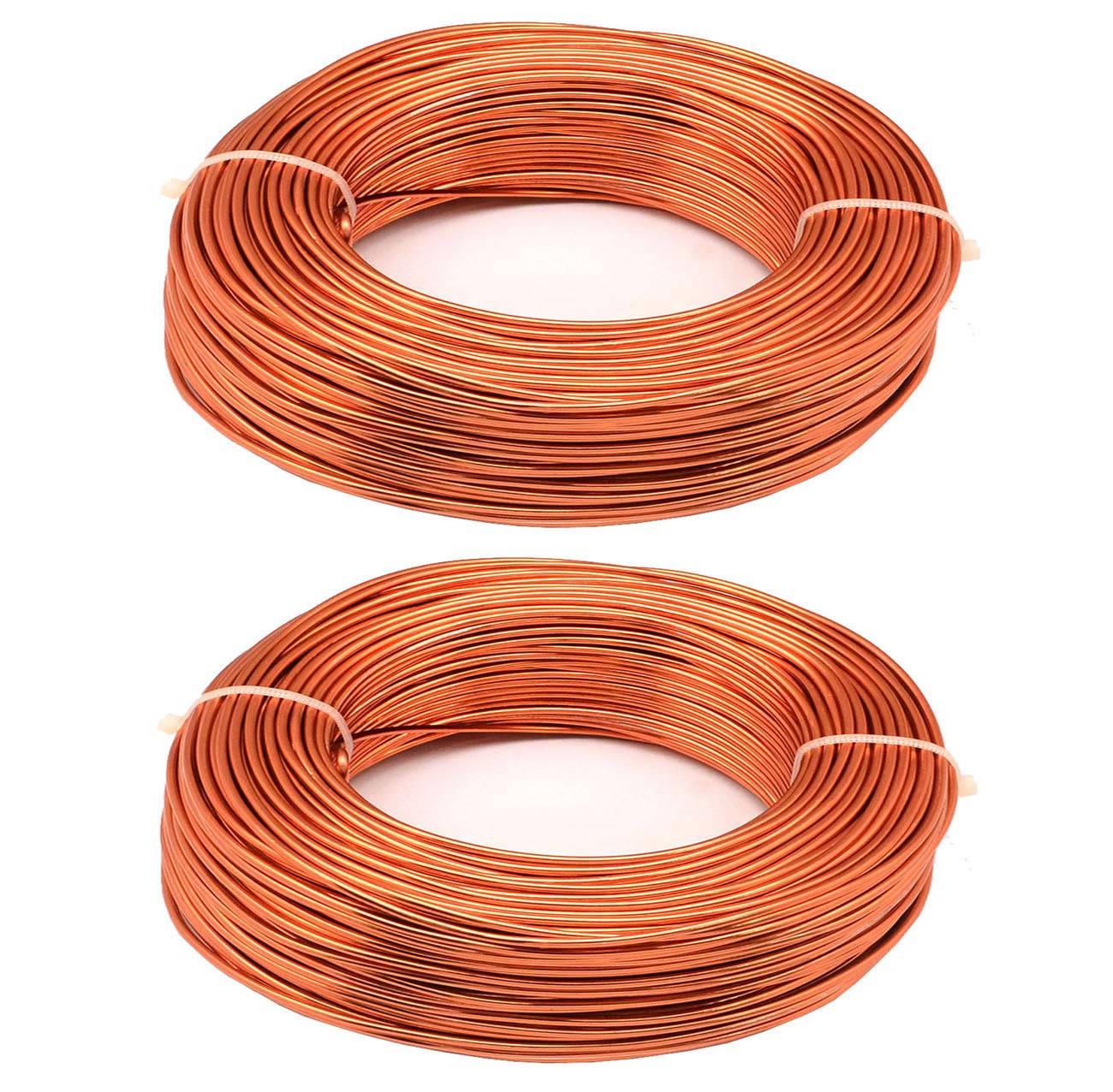 KuTi Kai Aluminium Wire 2 Rolls 5m Length Bendy Craft Silver Wire for Jewelry Making,DIY Sculpture,Modelling Making and Crafts (Gold, 1.0mm)