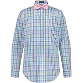 Izod Boys' Long Sleeve Button-Down Collared Dress Shirt with Bow Tie and Chest Pocket
