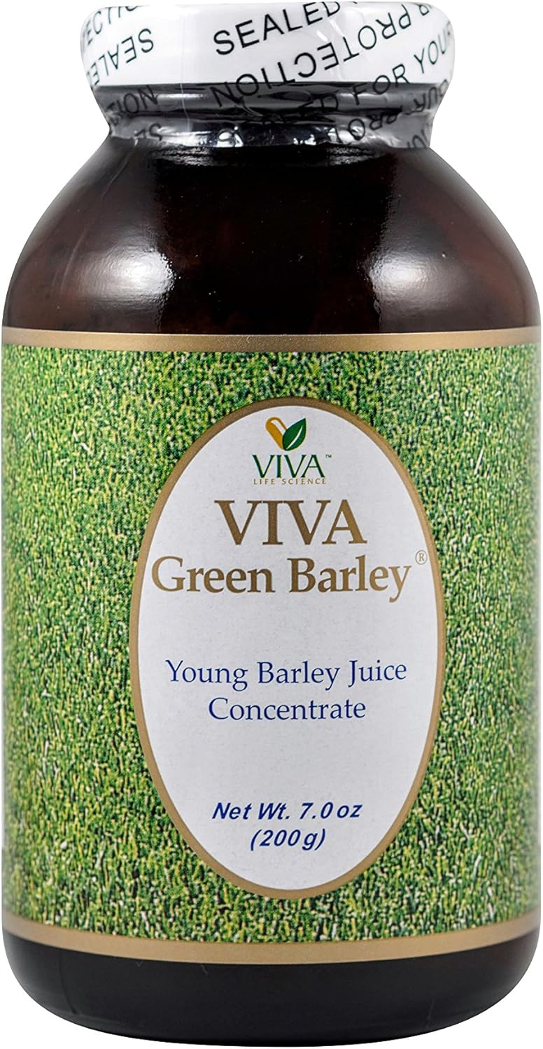 Viva Life Science Green Barley No Aloe Powder, 7OZ Health & Personal Care