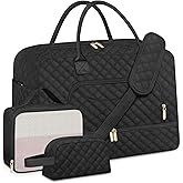 Travel Duffle Bag, Weekender Bags for Women with Shoe Compartment & Wet Toiletry Pocket , Carry on Overnight Hospital Bag for Woman Labor Delivery, Gym, Trip, Ideal Christmas Gift for Women Black