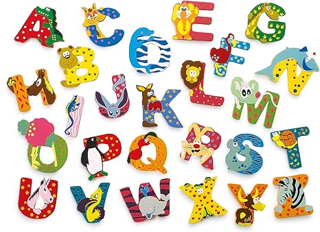 INDIGOS UG - Holzbuchstabe - O - für Kinder und Babys - Motiv Tiere für das Kinderzimmer, Schule, Kindergarten, zum Spielen, 