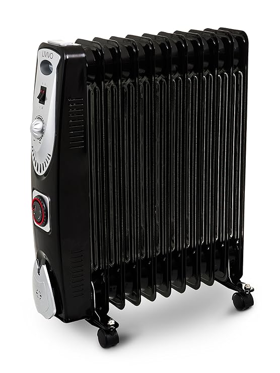 3KW PORTABLE ELECTRIC OIL FILLED RADIATOR HEATER WITH ADJUSTABLE