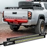 OPT7 Redline Parlux Tailgate Light Bar for Tacoma, Sequential Red Turn | [2-PIECE] Aluminum, Weatherproof Rigid Triple Row LED Truck Dynamic Taillight Strip for 2007-2023 Tacoma 2nd/3rd Gen