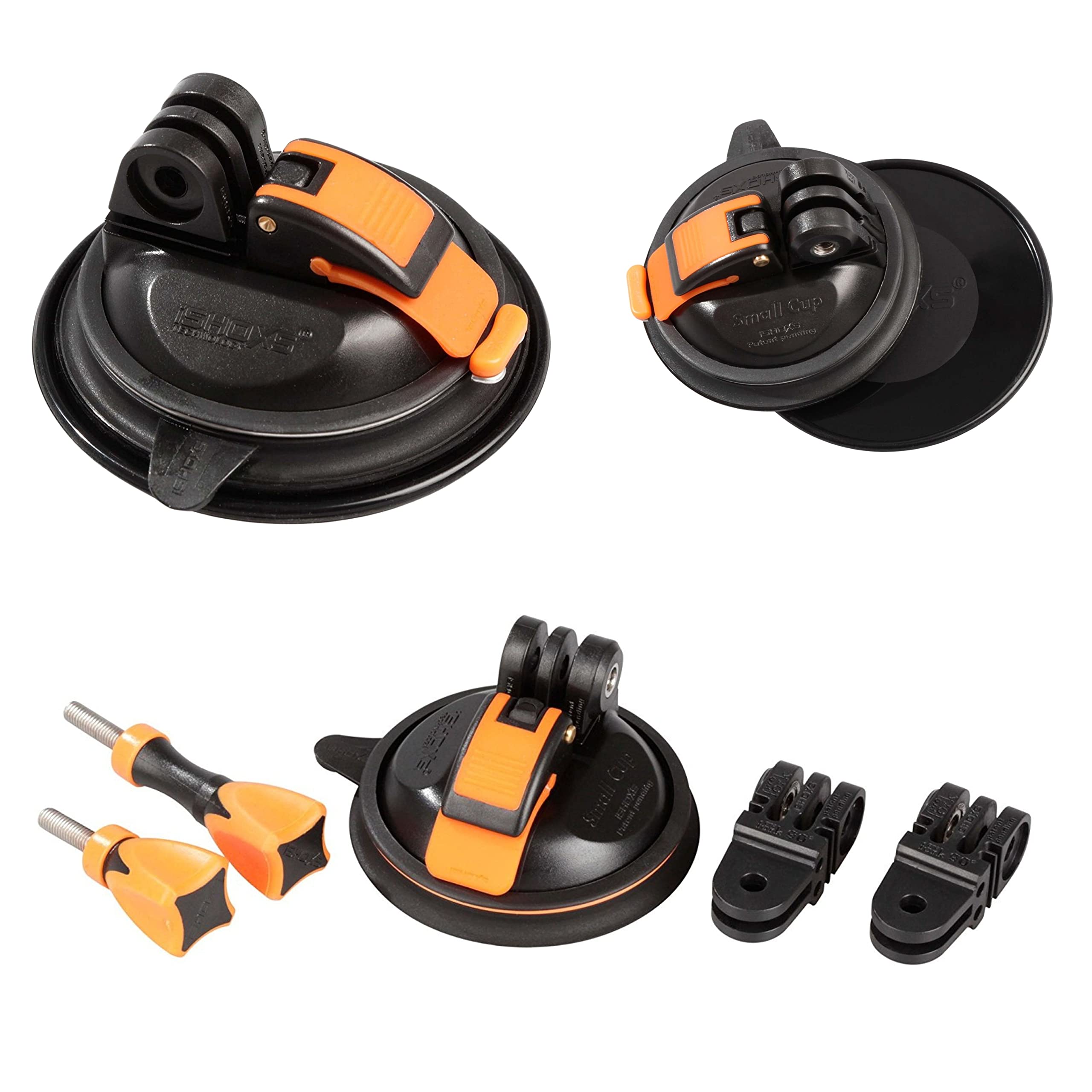 iSHOXS Small Cup Value Pack + Suction Cup/GoPro Compatible