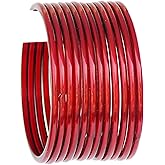 JD'Z COLLECTION Indian Glass Bangle Set For Women Traditional Bollywood Fashion Jewelry Glass Bangles for Dailywear,Ethnic Wear Bangles Set of 12