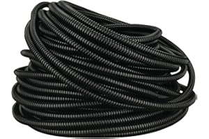 AMMOTENNA Install Bay Split Loom 1/4 Inch 100 Foot Coil - SLT14,Black