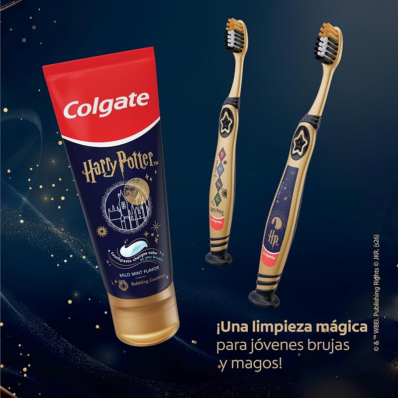 Harry Potter, Pasta de Dientes infantil, 6+ Años, Pack 4x50ml