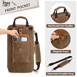 Damero Drum Stick Bag, Waxed Canvas Mallets