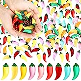 Foilswirl 30 Pcs Mini Resin Chili Pepper Mexican Carnival Party Supplies Mexican Fiesta Decorations Chili Cook Off Decorations Cinco De Mayo Party Favors 9 Colors