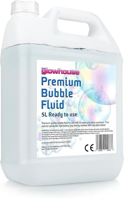 The Glowhouse Premium 5 Litre Bubble Fluid for Kids Parties