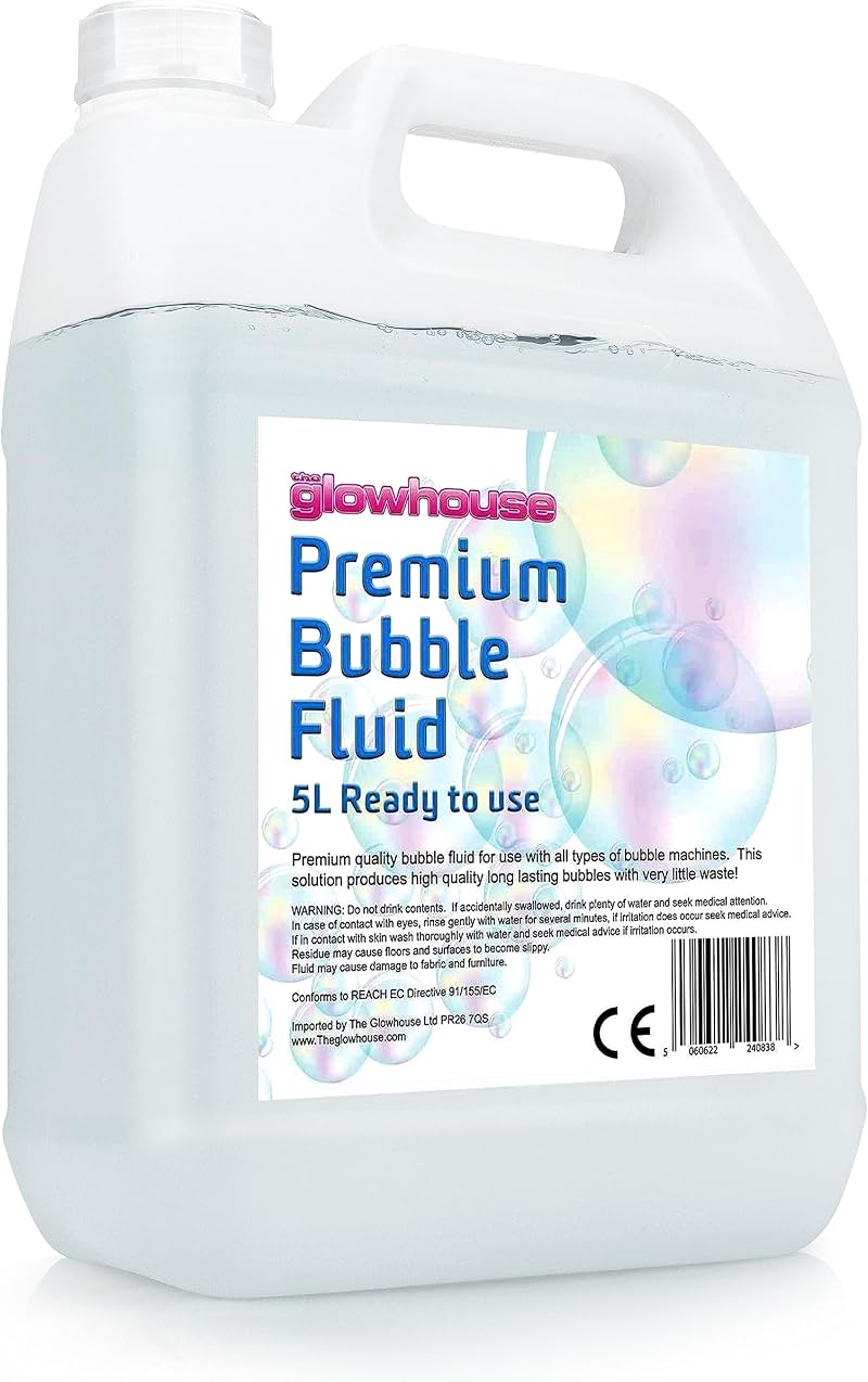 The Glowhouse Premium 5 Litre Bubble Fluid for Kids Parties