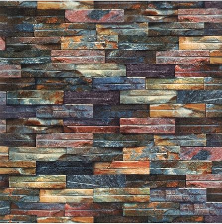 Amazon 高級輸入壁紙 本物の高級外壁タイルと錯覚する程の質感と立体感を模したフェイク壁紙 Se 壁紙