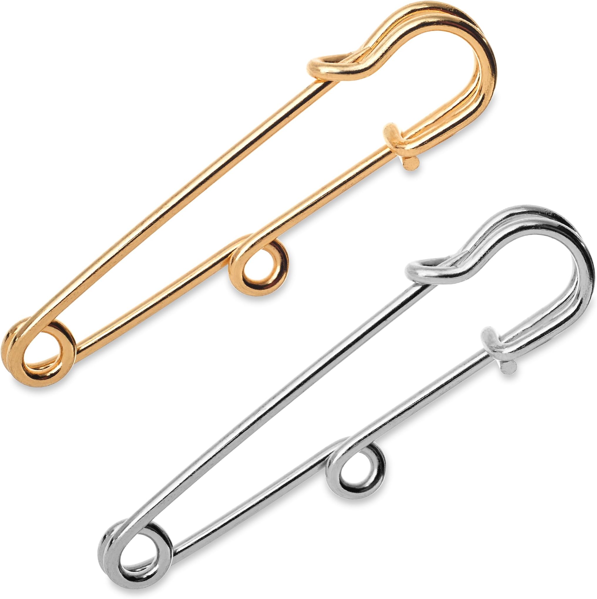 2 Pc Collar Bar Set - Ally Safety Pin 2 Inches Long Gift-Boxed