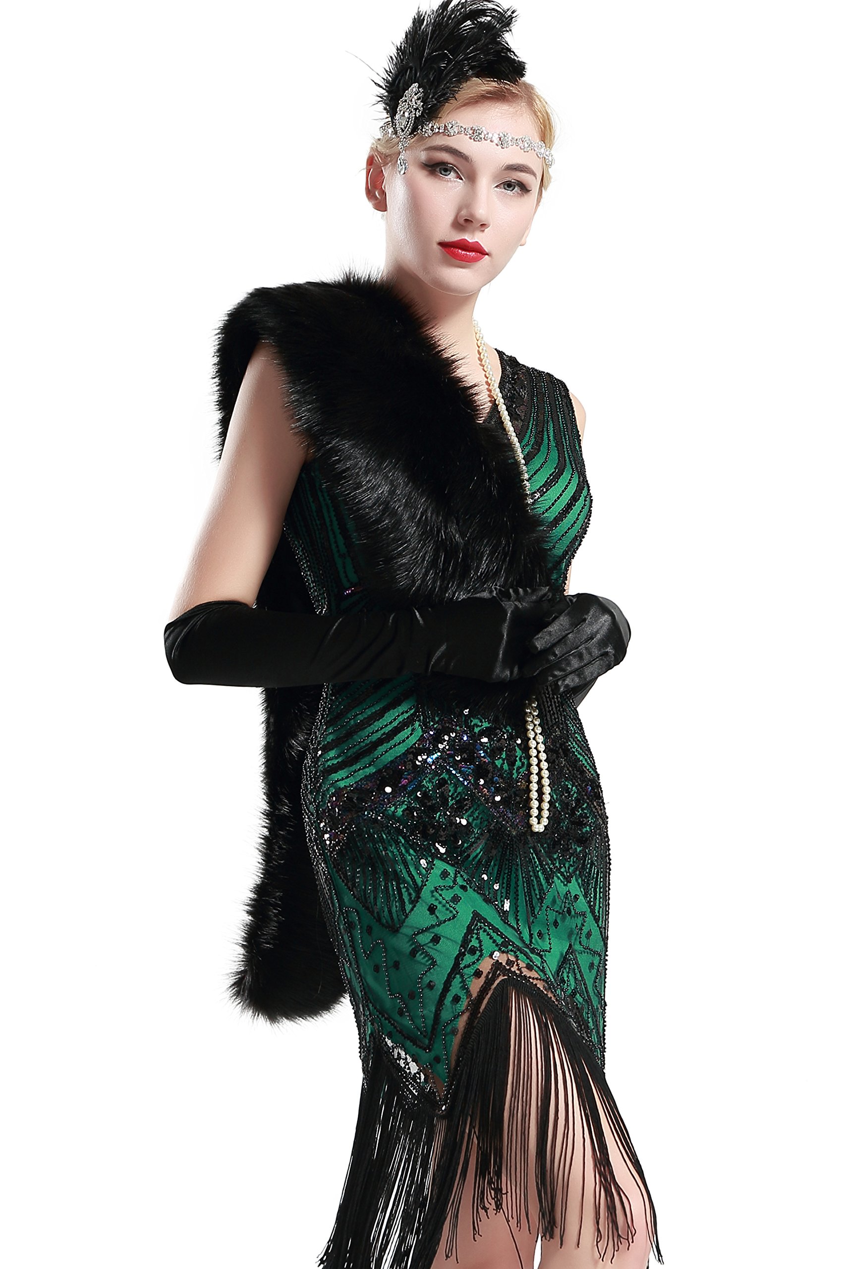 BABEYOND Womens Faux Fur Collar Shawl Faux Fur Scarf Wrap Evening Cape for Winter Coat BABEYOND Womens Faux Fur Collar Shawl Faux Fur Scarf Wrap Evening Cape for Winter Coat