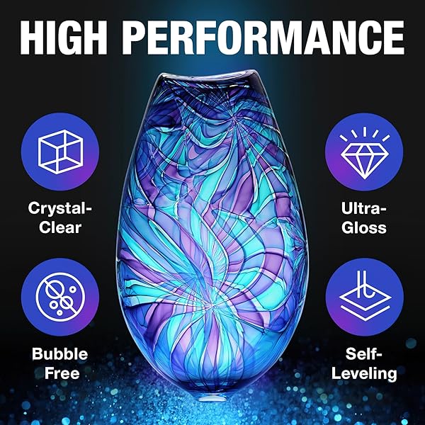 JTDO EPOXY RESIN – 128OZ CRYSTAL CLEAR, SELF-LEVELING, BUBBLES FREE, UV RESISTANT, EPOXY RESIN KIT FOR DIY ART, JEWELRY, TABLE, COUNTERTOP, 1:1 MIX (1 GALLON)