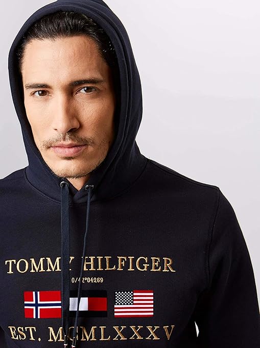 tommy hilfiger multi flag hoodie