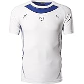 jeansian Men's Sport Quick Dry Short Sleeves T-Shirt Tees Tops LSL3225 White L