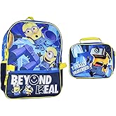 AI ACCESSORY INNOVATIONS Despicable Me Minions School Travel Backpack And Lunch Box For Kids 2-Piece Set 16"