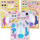 JOYIN 36 Pcs Make-a-face Sticker Sheets Unicorns Kids Party Decor view 3