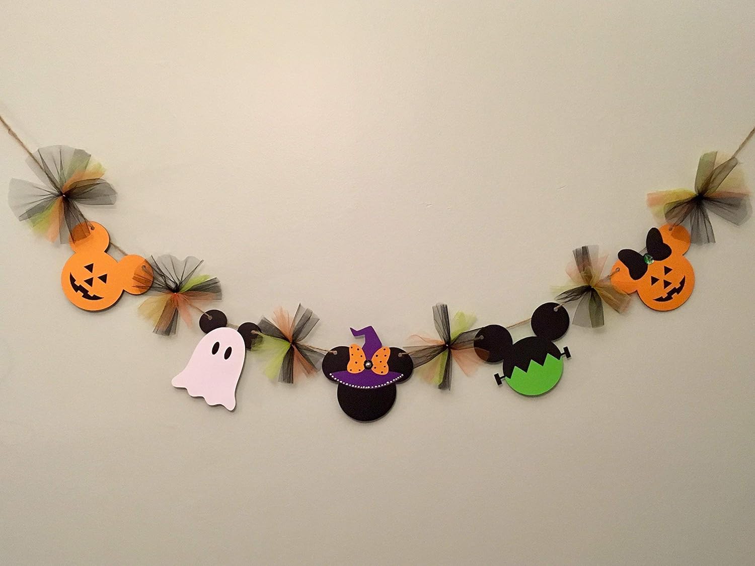 Amazon Com Mickey Inspired Halloween Banner Mickey And Minnie