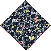 Gorgeous Island 21x21 inches 100% Cotton Bandana for Women - Soft Square Scarf, Multi-Purpose Head Covering, Hair Bandana