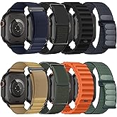8 Pack Compatible with Apple Watch Ultra 3/2 Band 49mm 46mm 45mm 44mm 42mm Men Women,Breathable Trail Loop+Alpine Loop+Ocean+Nylon Sport Loop Band for iWatch Series 11/10/9/8/7/6/SE/5/4/3,Ultra 3 2 1