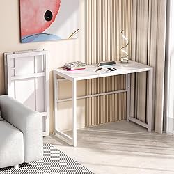 GreenForest Folding Desk for Small Spaces,39.4 in