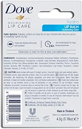 Dove Nourishing Lip Care Balm Hydrating 4.8g Pack of 2 view 2