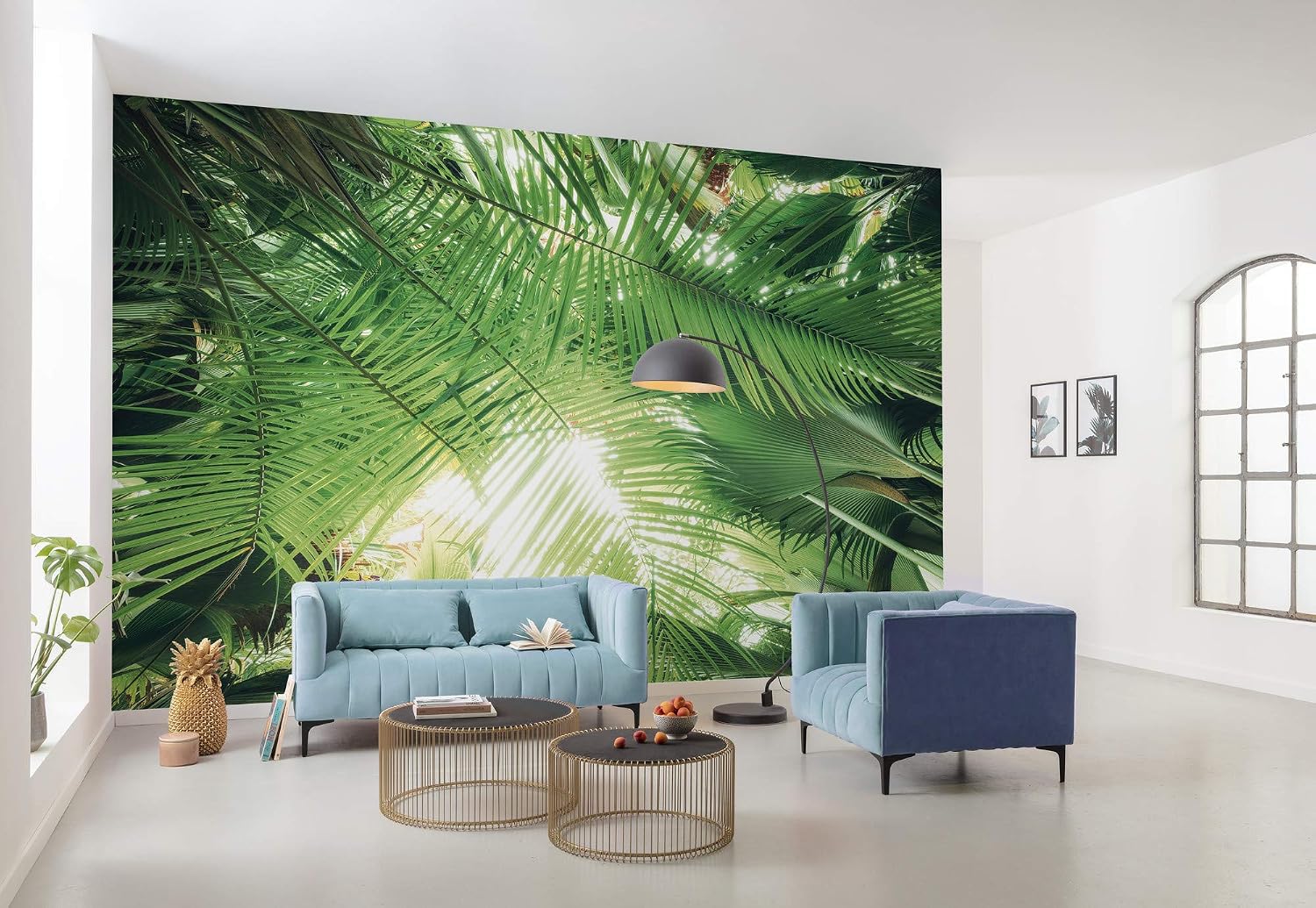 Komar SHX9-025 Non-Woven Photo Wallpaper with Jungle Roof Design XXL Decoration Nature Landscape Bedroom Living Room Office Hallway 450 x 280 cm (Width x Height) Multi-Coloured