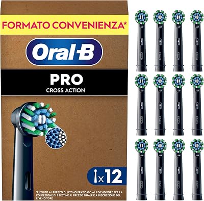 Testine di Ricambio Pro Cross Action, Nere, 12 Ricambi