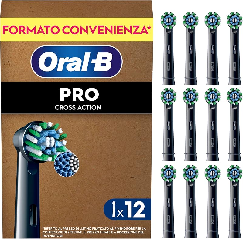 Testine di Ricambio Pro Cross Action, Nere, 12 Ricambi