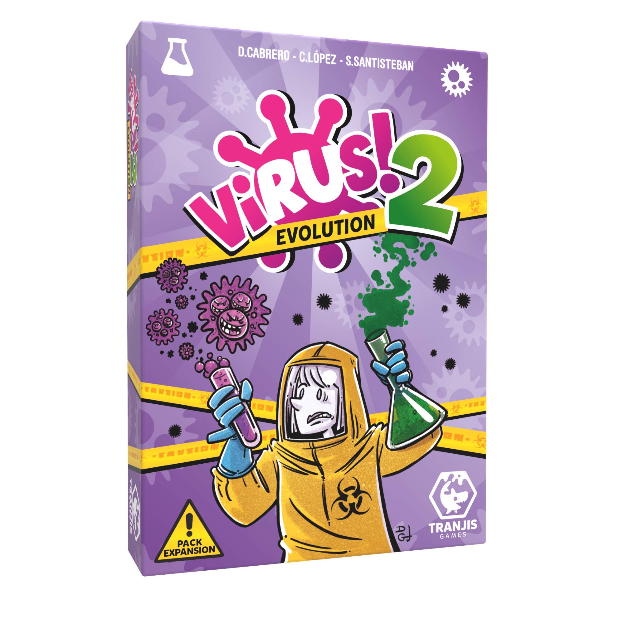Tranjis Games - VIRUS! 2 Evolution (Expansion) - Card Game, 8 to 99 Years (TRG-12evo)