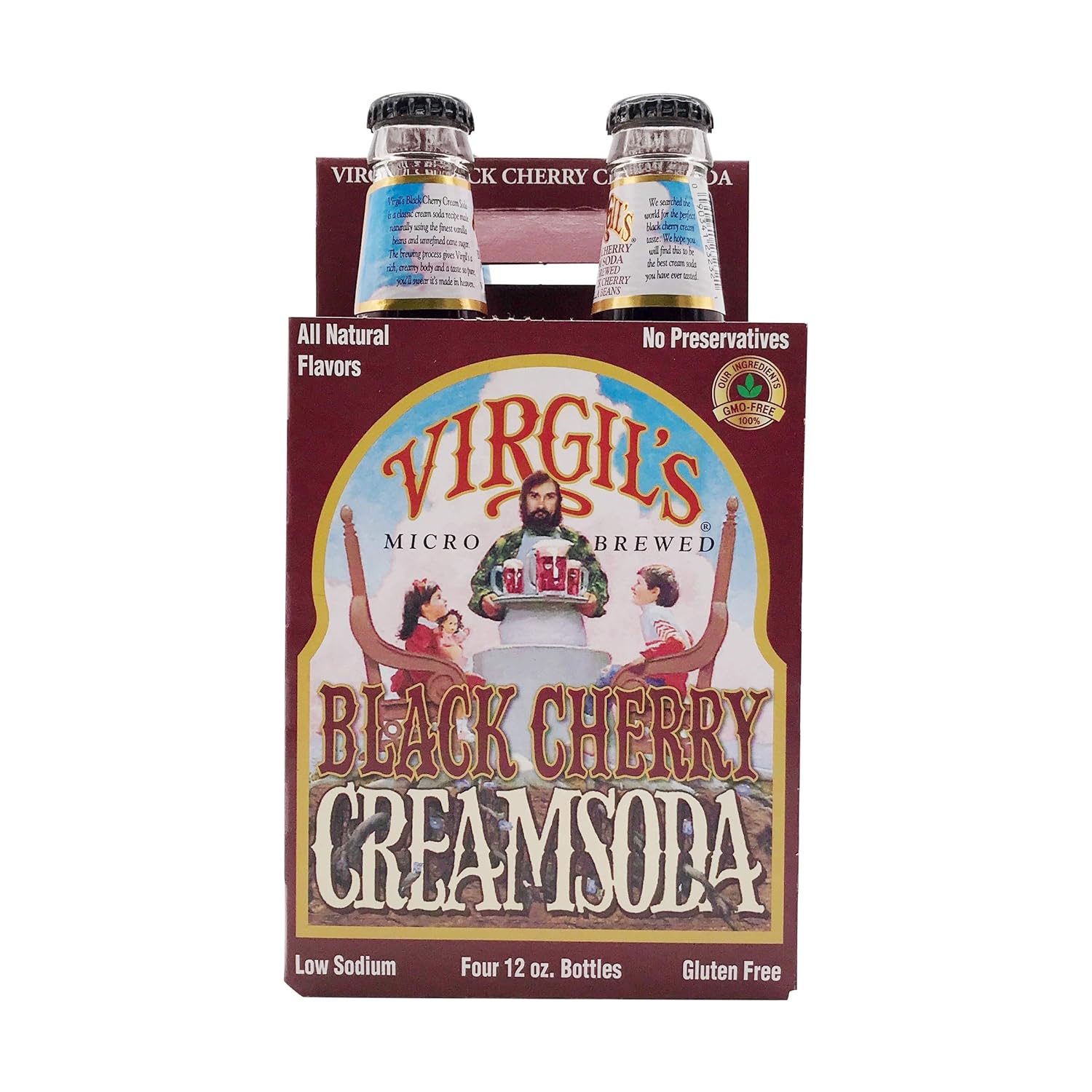 VIRGILS Black Cherry Cream Soda 4 Pack, 12 FZ Grocery & Gourmet Food