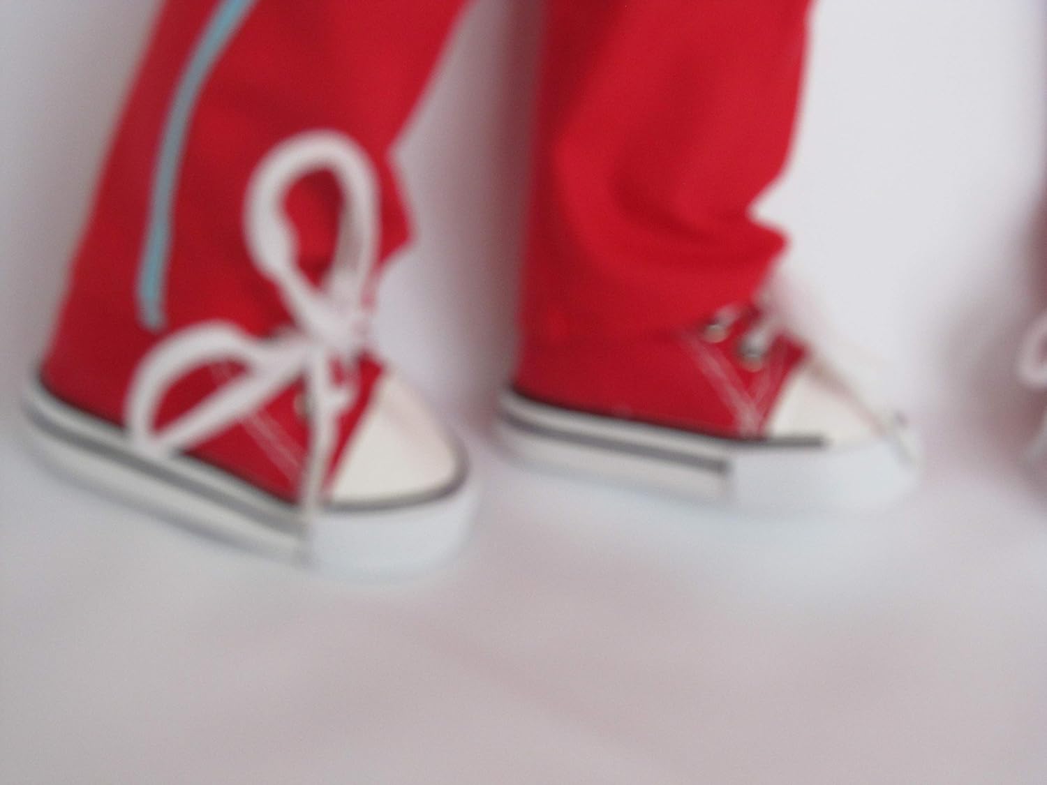 Rainbows' outfit with red trainers to fit 18" dolls like Designafriend, Sindy, Our Generation, AMG, Carly and Cayla - Image 4