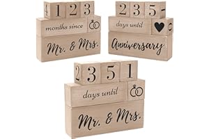SEVEN DAYS HOME Wedding Countdown Calendar Planning Engagement Gifts For Couples Newly Engaged Unique, Engagement Party Decorations Bridal Shower Gifts for Bride to Be, Congratulations Engagement Gifts Women for Her